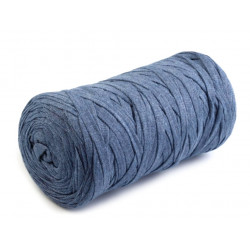 Textilstrickgarn 250g jeansblau melange 125m